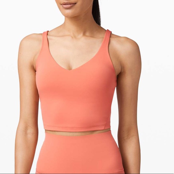 NWT Lululemon Align Crop Tank Rustic Coral size 6 - Picture 4 of 6